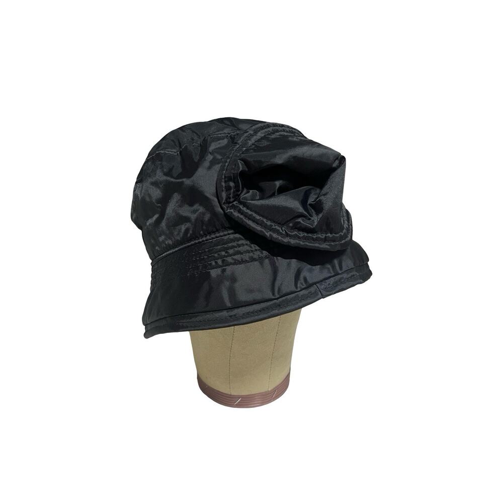 Firenze Angiolo Frasconi Italy Black Nylon Bucket Hat Streetwear Gorpcore